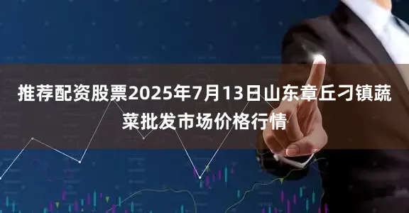 推荐配资股票2025年7月13日山东章丘刁镇蔬菜批发市场价格行情