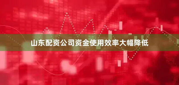 山东配资公司资金使用效率大幅降低